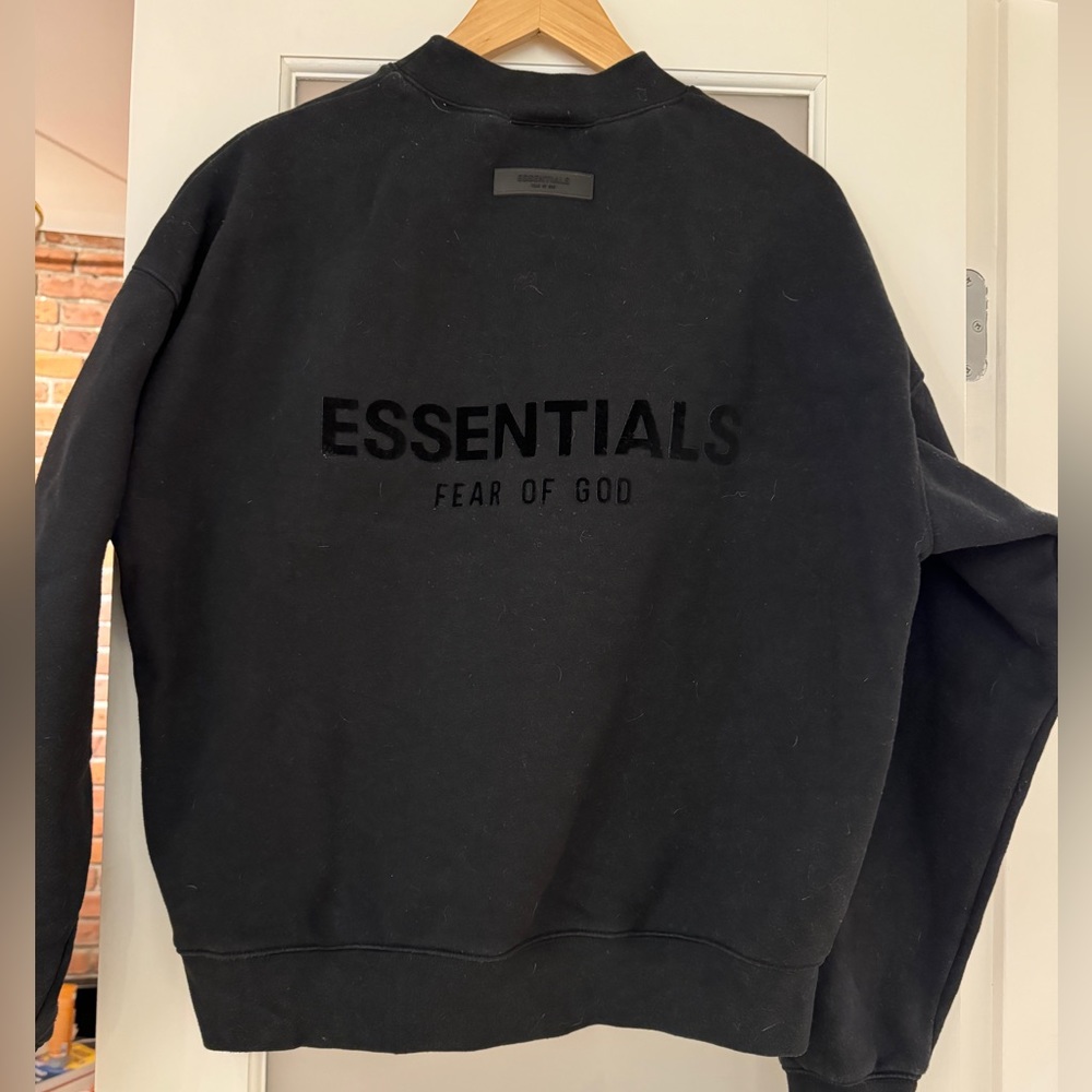 Essentials Fear of God Black 2pc Tracksuit Size Small